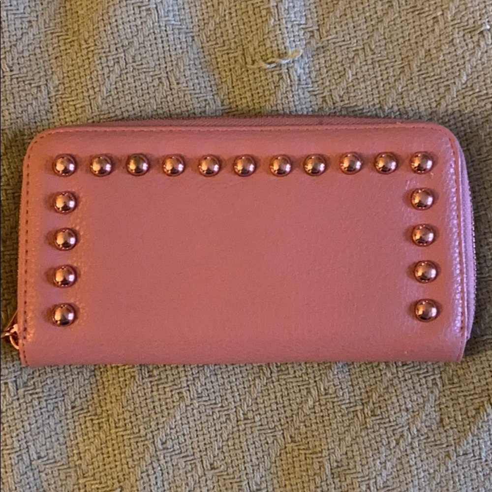 Light pink wallet.